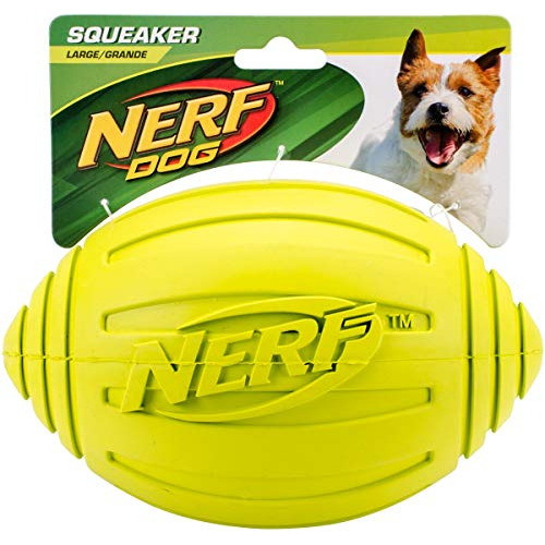 Nerf Juguete Fútbol Con Sonido Para Perro, Sencillo, Verde