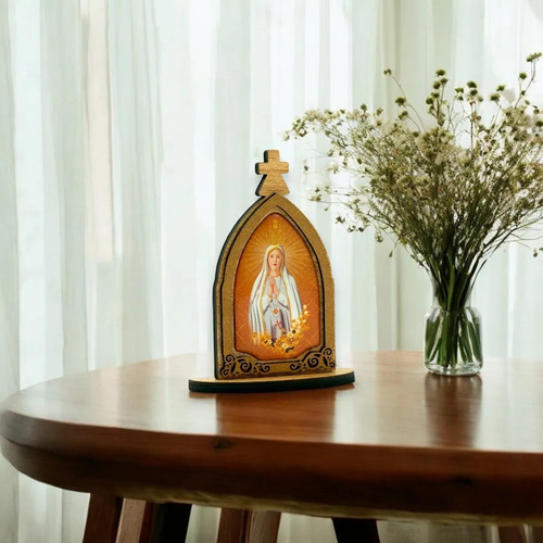 Capela Capelinha Nossa Senhora De Fátima Madeira De Mesa