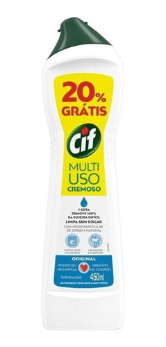 Limpador Multiuso Cremoso Cif Original 450ml - Caixa Com 12