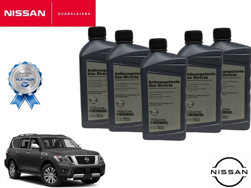 5 Litros De Anticongelante Original Nissan Armada 2019