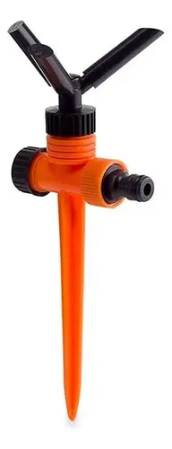Irrigador Giratório 3 Jatos gramado jardim horta alcance de 30 metros