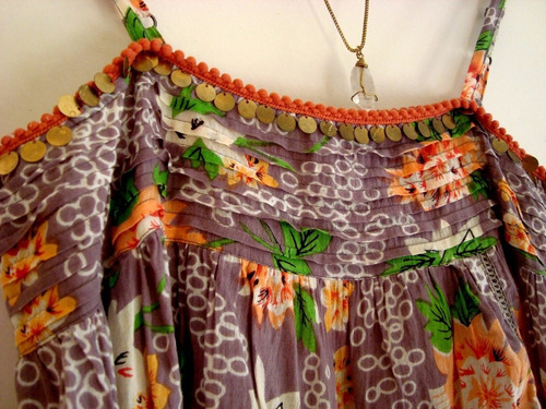Top Rapsodia Fabi Cartagena Blusa India Bordado Monedas