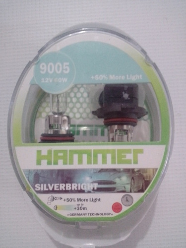 Bombillos 9005 12v 60w Silverbright Halógenos Hammer 