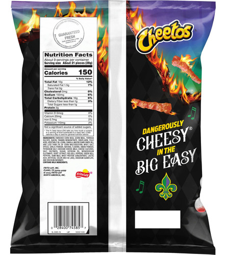 Cheetos Flamin' Hot Cajun Cheddar 240.9 Americano