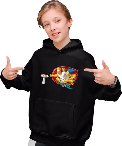 Sudadera De La Creacion De Dios De Los Simpson Infantil