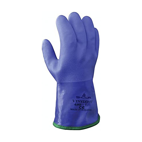 Best Glove 490m-08 Guantes Triples, Medianos, 11.8 , Azul (p