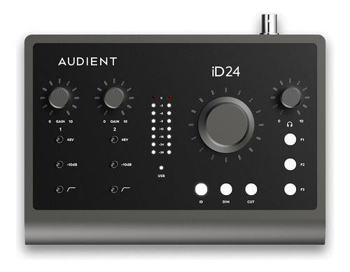 Audient Id24 Mk2 Interface De Áudio Premium 10x14 Usb Type C