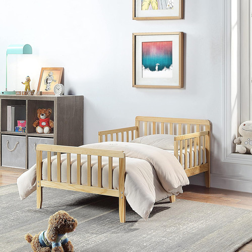 Olive & Opie Cama Infantil Jax En Color Natural