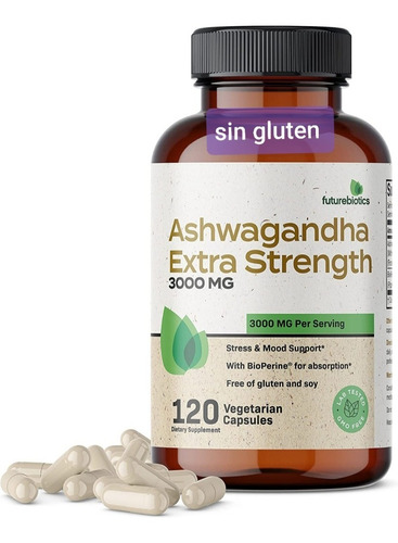 Ashwagandha  1300mg Stress Aporta Fuerza Vitalidad .