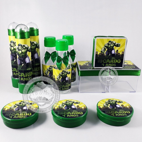 Imagem 1 de 2 de Kit Festa Infantil Personalizado Incrível Hulk