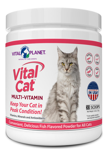 Vital Planet - Vital Cat Multi Vitamina Mineral Y Antioxidan