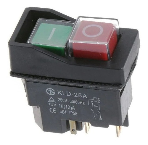 Interruptor Pulsador Electromagnético Herramientas Kld-28a