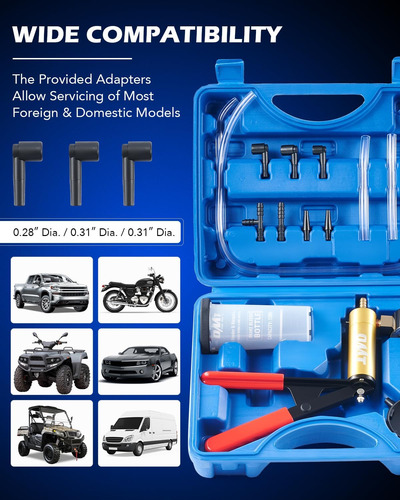 Orion Motor Tech Omt Kit De Purga De Frenos Con Bomba De Vac