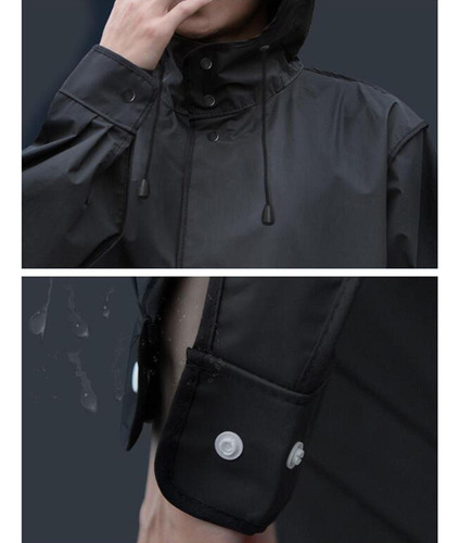 Poncho De Lluvia Reutilizable Impermeable Para Hombres Y