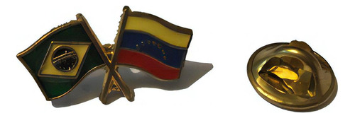 Pin Da Bandeira Do Brasil X Venezuela