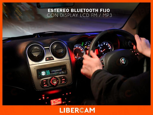 Stereo Para Auto Libercam RSTE-03FIJO Bluetooth Display Lcd Mp3 Usb Radio Fm Sd Retroiluminado