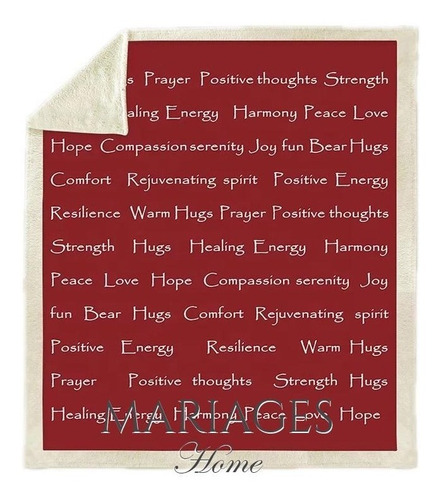 Frazada Mariages Home Málaga "Energía Positiva" Flannel edredón color rosa viejo de 240cm x 230cm