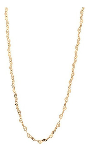 Cordão Choker Rommanel Folheado Ouro Corações Vazados 531493 Cor Dourado