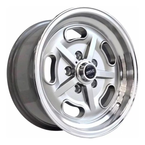 Jogo De Rodas Aro 15 Opala Caravan Salt Flat Classic Racer Cor Prata Diamante 5x114