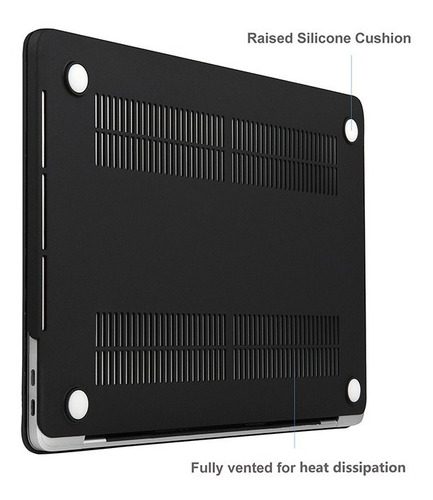 Protector Negro Compatible Macbook Air 13.6 M2 A2681 - 2022