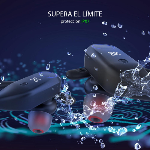 Klipxtreme Audifonos Deportivos Tws Aut 108 Hrs Kte-500 Color Negro