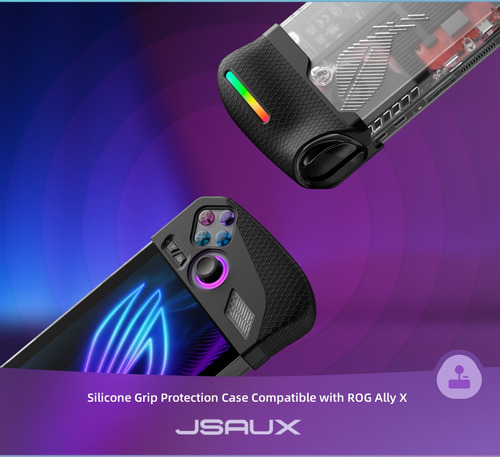 Capa De Proteção Jsaux Silicone Grip Compatível Com Rog Ally X, Rog Ally X Grip, Acessórios Asus Rog Ally X, Conjunto De Capa De Silicone