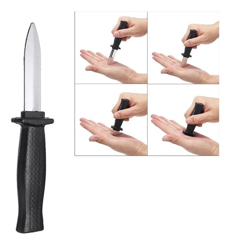 Cuchillo Retráctil Puñal Disfraz Halloween Cotillón Accesori