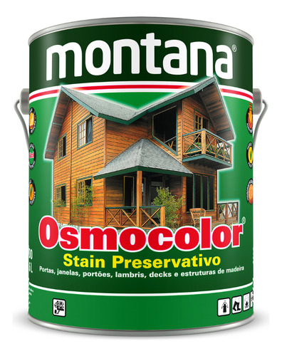Stain Osmocolor Montana 3,6L Natural Uv Gold Acabamento Acetinado