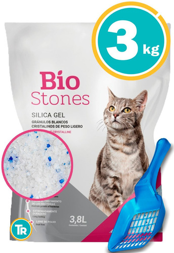 Sanitario Silica Gel Bio Stones 3 Kg + Regalo