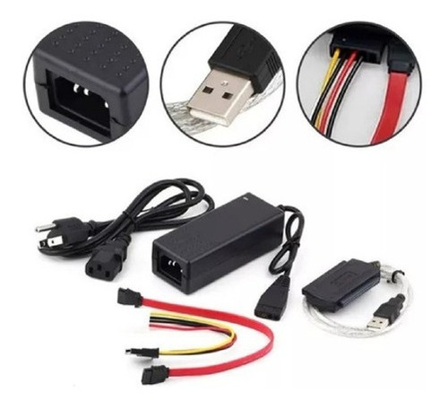 Adaptador Usb A Ide / Sata Para Hdd Cdrom Dvdrw
