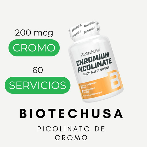 Pack Picolinato De Cromo 120 Tabletas Biotech Usa
