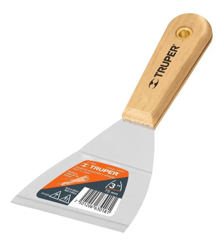 Espátula Flexible, Mango De Madera, 3'' Truper 14449 | MercadoLibre