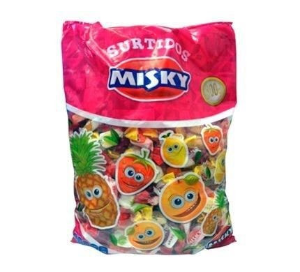 Caramelos Misky Masticables Surtidos Pack 3 Bolsas 800 Grs