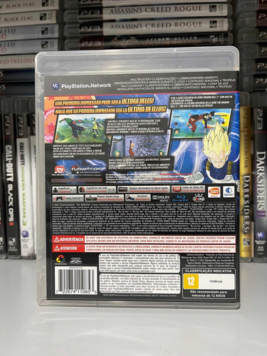 Jogo Ps3 Dragon Ball Z Raging Blast Físico