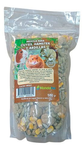 Alimento Mezcla Hamster Cuyes Conejos 500 Gr Mp007