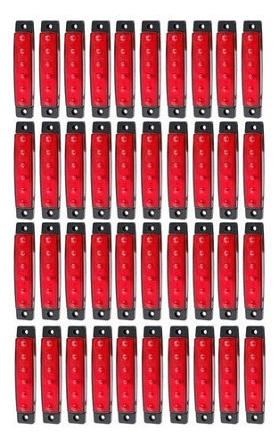 40 Led Lateral Luces De Marcador Para Camión Remolque Rojo