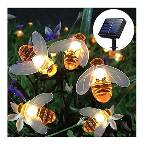 Semilits - Cadena De Luces Solares (20 Led, Impermeables