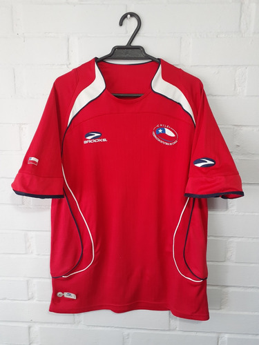 Camiseta Selección Chilena 2007, Talla M,marca Brooks