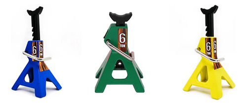 Generic Juguetes De Simulación Metal Jack Stands Para 1/10