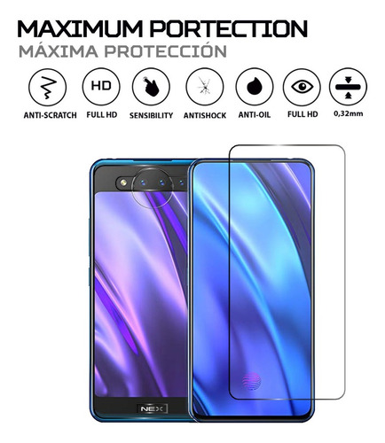 Protector Mica Pantalla Para Vivo Nex Dual Display