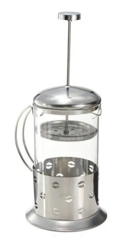 Imagen 5 de 8 de Tetera Cafetera De Vidrio Francesa 350ml Acero Inoxidable.