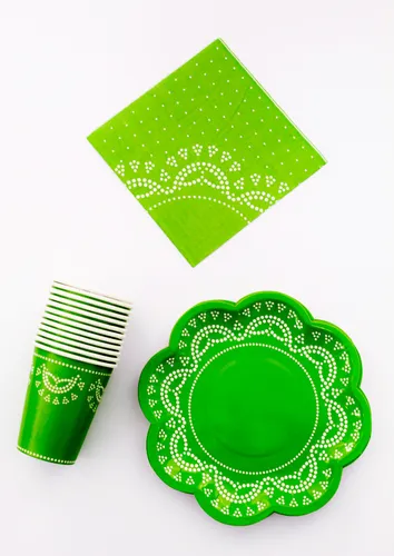 Platos Desechables Florales