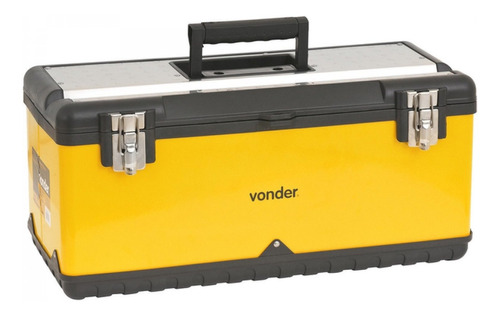 Imagem 1 de 5 de Caixa de ferramentas Vonder CMV 0590 de metal 285mm x 590mm x 270mm amarela