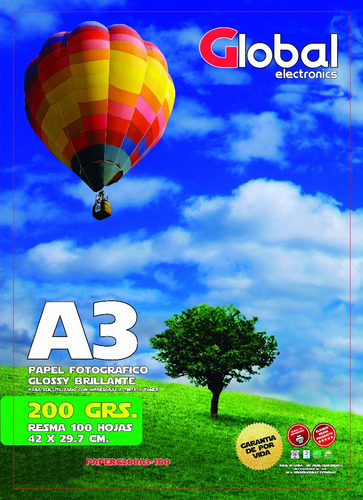 Papel Fotografico A3 X 500 Hojas Brillante Glossy 200 Grs