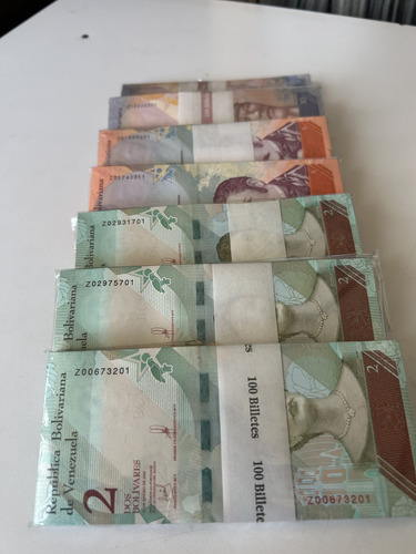 Paca Billetes De Reposición 2 Bss Enero 2018