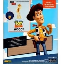 Toy Story Woody Libro Y Modelo 3d En Madera