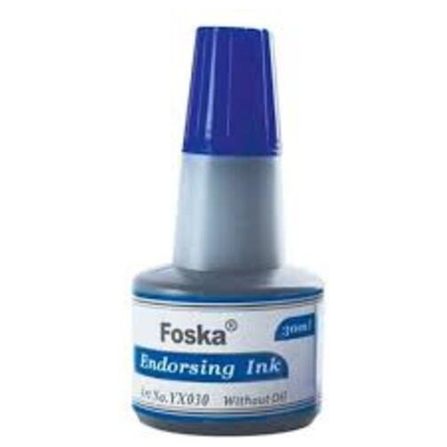 Tinta Tampon 30 Ml Azul Foska