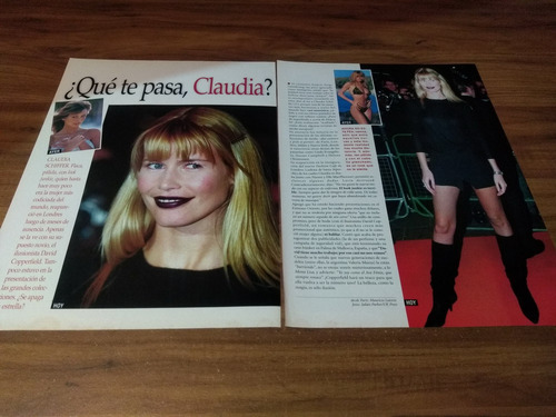 (k174) Claudia Schiffer * Clippings Revista 2 Pgs * 1997 (Usado)