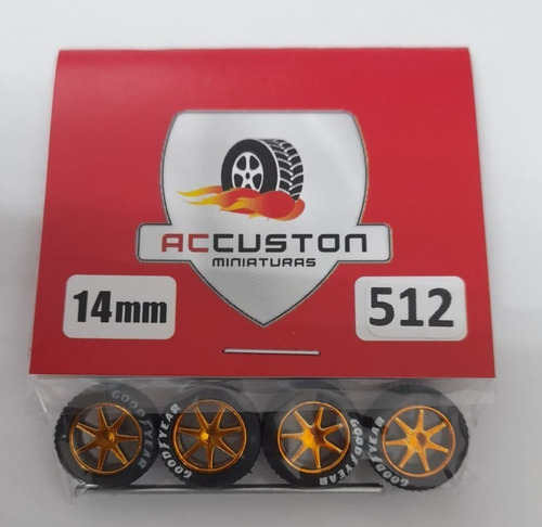 Rodas P/ Customização Ac Custon 512 - 14mm  1/64