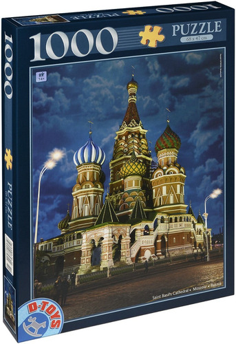 Rompecabezas 1000 Piezas Catedral San Basilio Moscú D-toys 